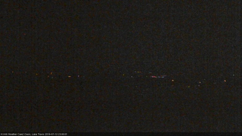 Lake Travis webcam, July 13, 2016 10:20 PM CT