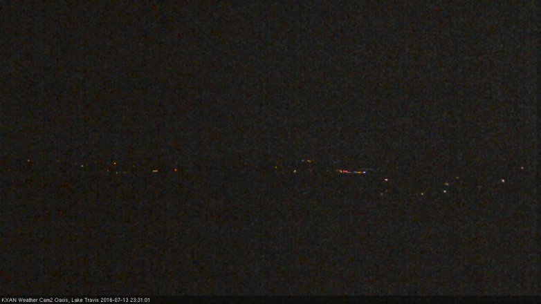 Lake Travis webcam, July 13, 2016 10:35 PM CT
