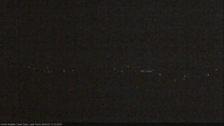 Lake Travis webcam, July 13, 2016 10:50 PM CT