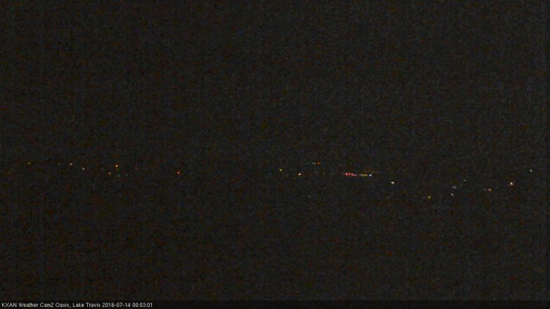 Lake Travis webcam, July 13, 2016 11:10 PM CT
