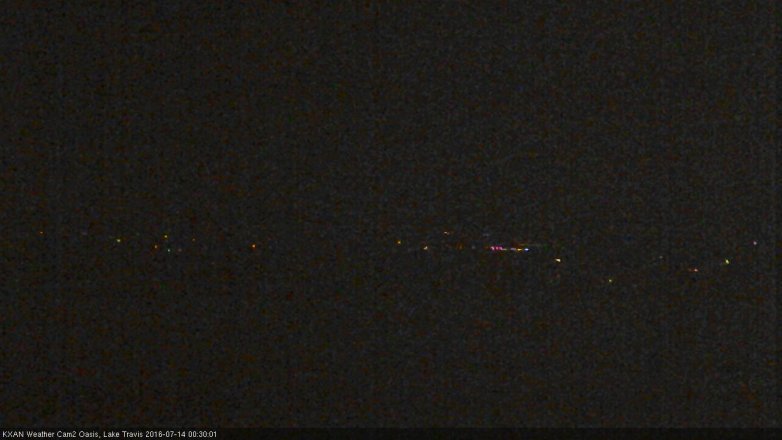 Lake Travis webcam, July 13, 2016 11:50 PM CT
