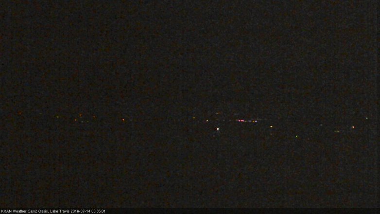 Lake Travis webcam, July 13, 2016 11:55 PM CT