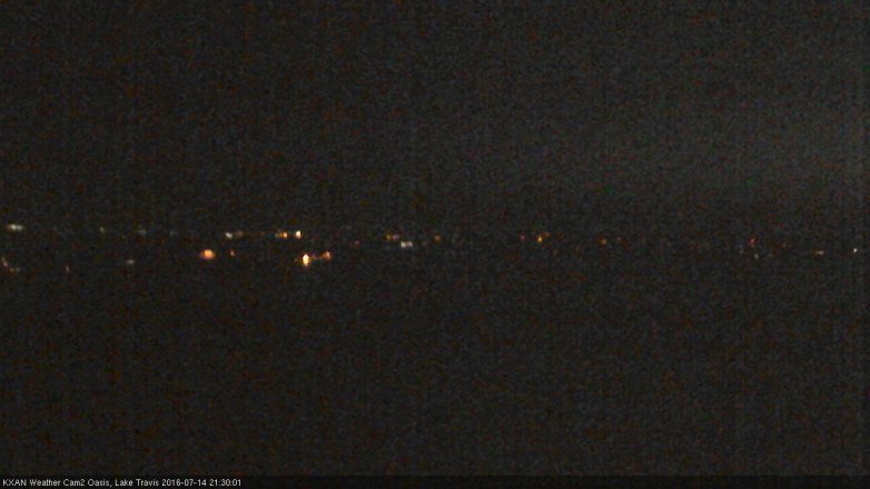 Lake Travis webcam, July 14, 2016 8:55 PM CT