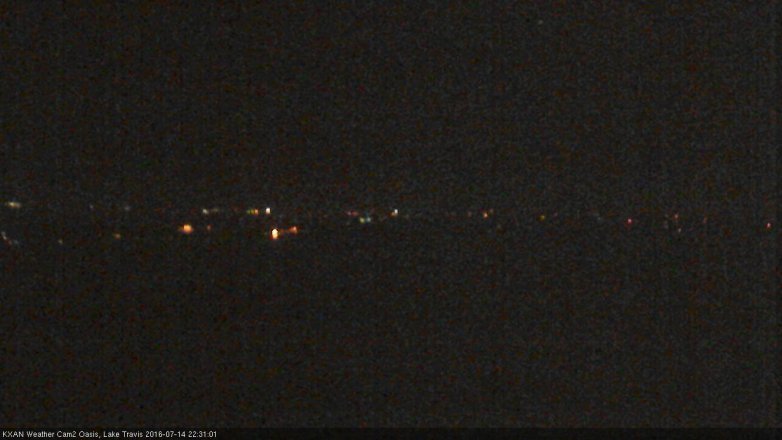 Lake Travis webcam, July 14, 2016 9:55 PM CT