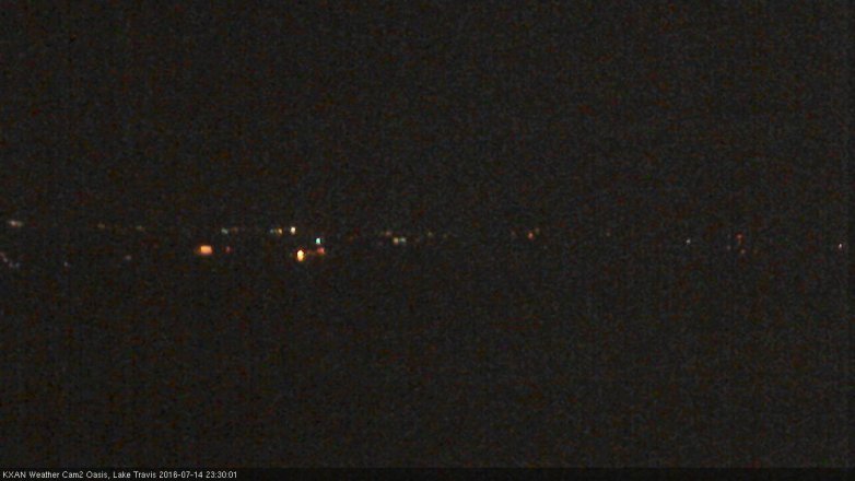 Lake Travis webcam, July 14, 2016 10:35 PM CT