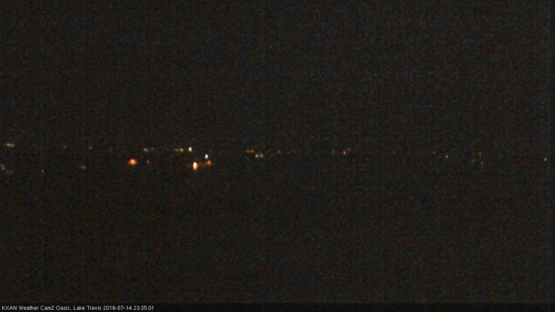 Lake Travis webcam, July 14, 2016 10:55 PM CT