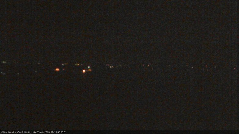 Lake Travis webcam, July 14, 2016 11:20 PM CT