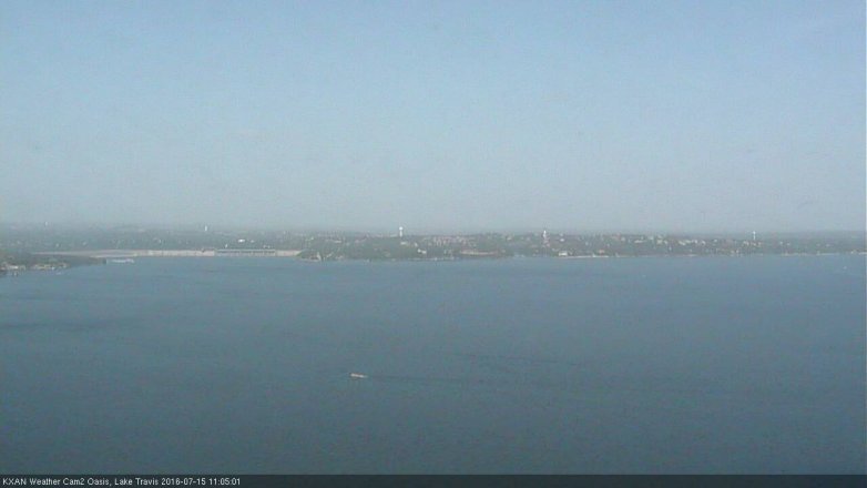 Lake Travis webcam, July 15, 2016 10:35 AM CT