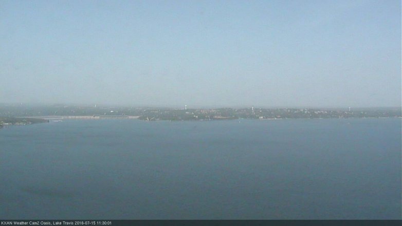 Lake Travis webcam, July 15, 2016 10:40 AM CT