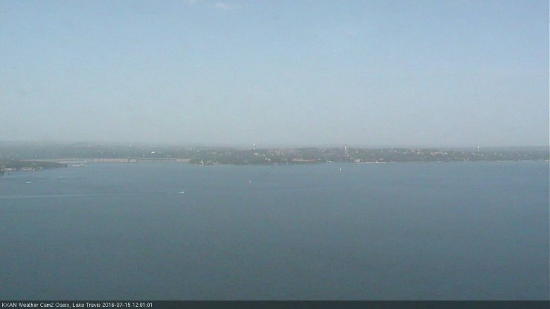 Lake Travis webcam, July 15, 2016 11:15 AM CT