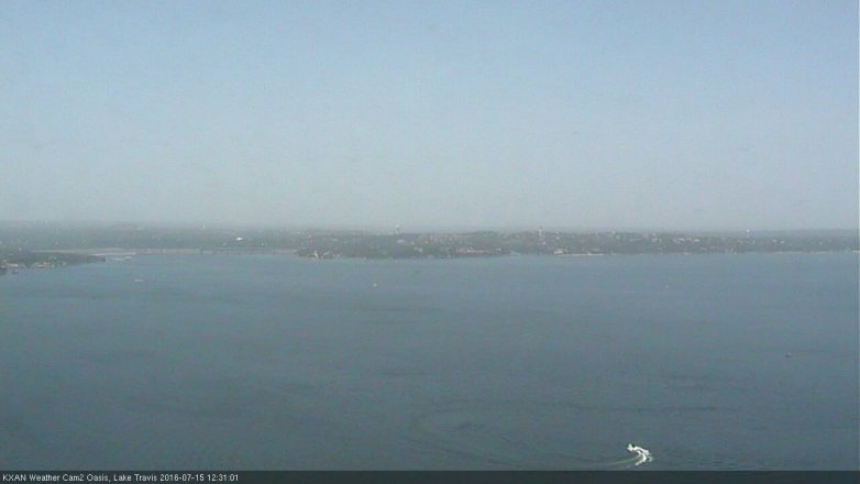 Lake Travis webcam, July 15, 2016 11:55 AM CT