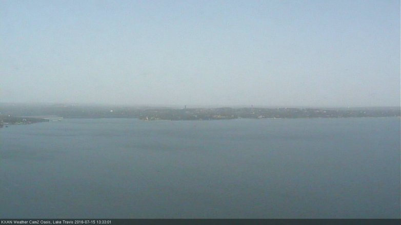 Lake Travis webcam, July 15, 2016 12:50 PM CT