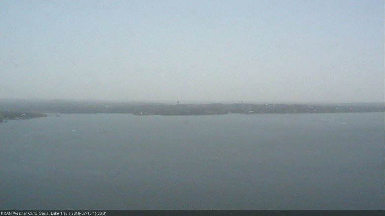 Lake Travis webcam, July 15, 2016 2:35 PM CT