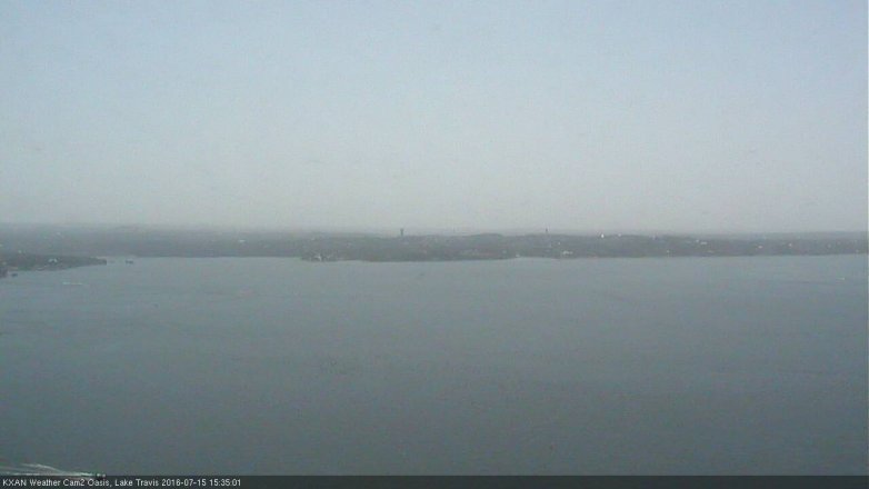 Lake Travis webcam, July 15, 2016 2:50 PM CT