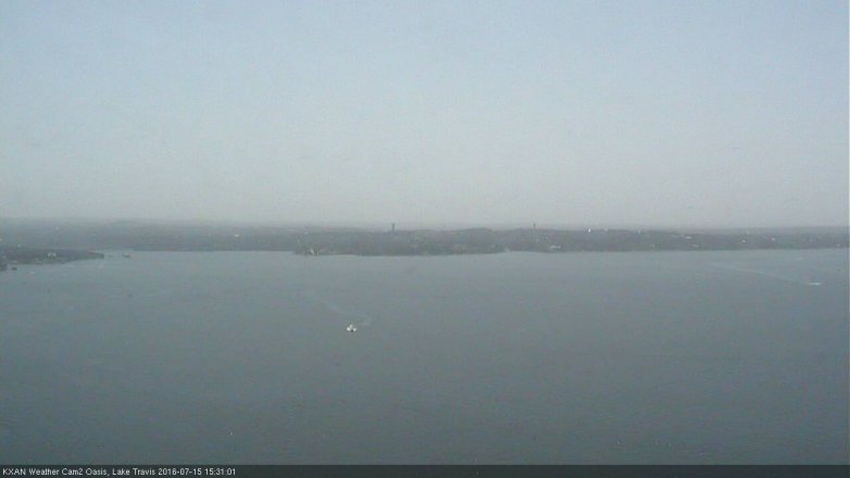Lake Travis webcam, July 15, 2016 2:55 PM CT