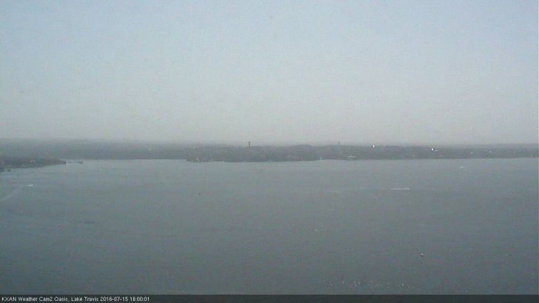 Lake Travis webcam, July 15, 2016 3:05 PM CT