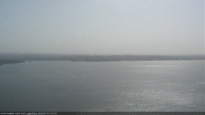 Lake Travis webcam, July 15, 2016 4:10 PM CT