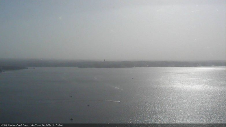 Lake Travis webcam, July 15, 2016 4:40 PM CT