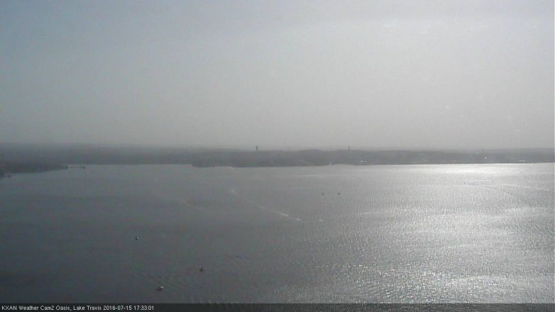 Lake Travis webcam, July 15, 2016 4:50 PM CT