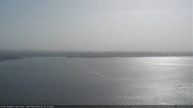 Lake Travis webcam, July 15, 2016 4:55 PM CT