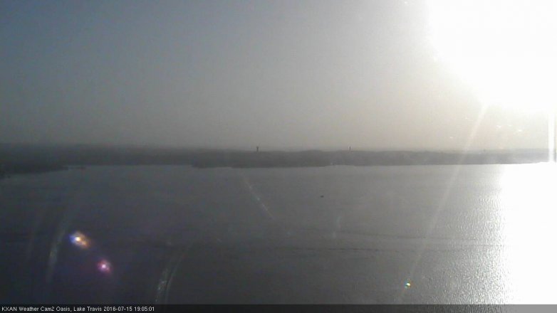 Lake Travis webcam, July 15, 2016 6:10 PM CT