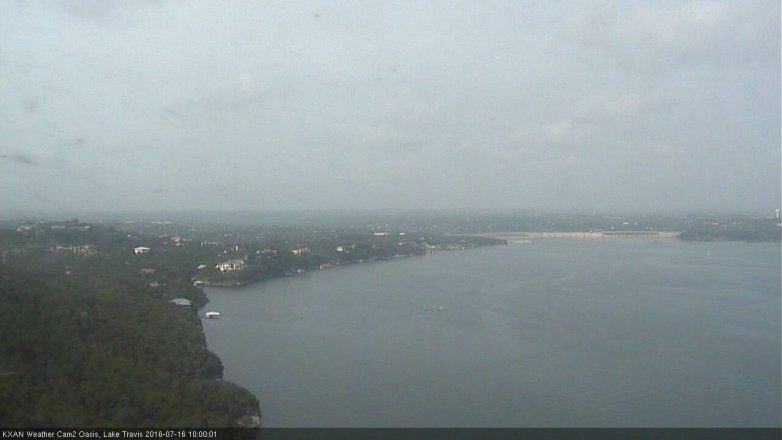 Lake Travis webcam, July 16, 2016 9:25 AM CT