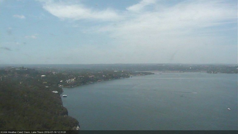 Lake Travis webcam, July 16, 2016 11:50 AM CT