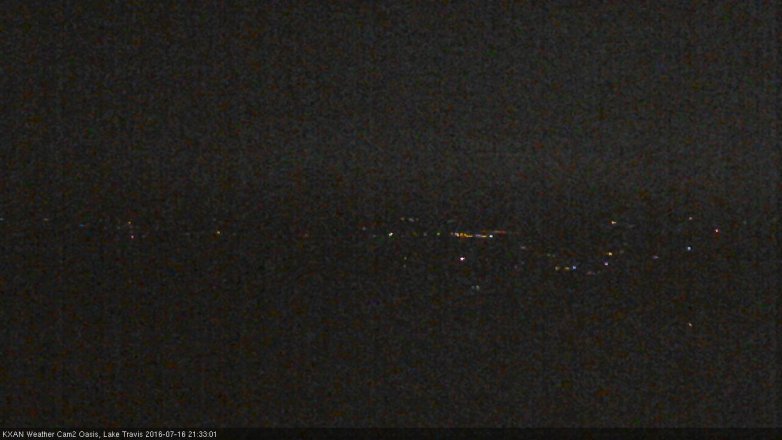 Lake Travis webcam, July 16, 2016 9:00 PM CT