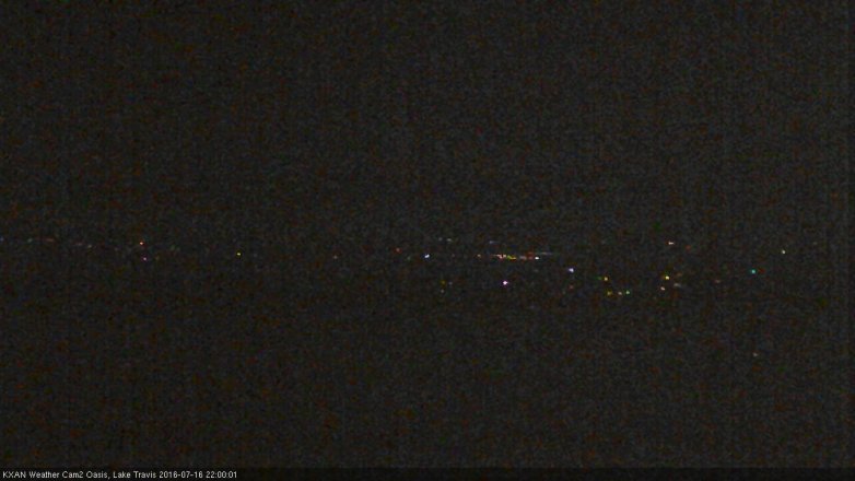Lake Travis webcam, July 16, 2016 9:05 PM CT