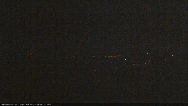 Lake Travis webcam, July 16, 2016 9:35 PM CT