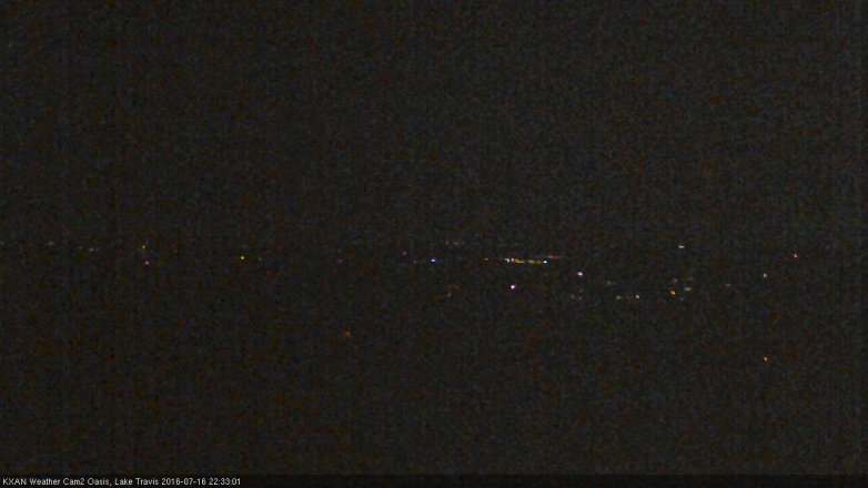 Lake Travis webcam, July 16, 2016 9:45 PM CT