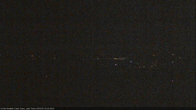 Lake Travis webcam, July 16, 2016 9:55 PM CT