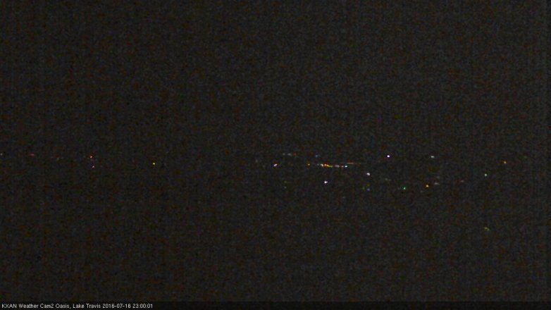 Lake Travis webcam, July 16, 2016 10:20 PM CT