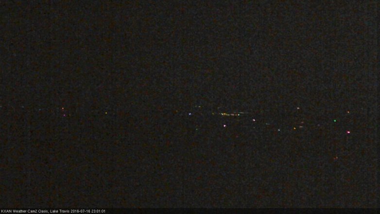 Lake Travis webcam, July 16, 2016 10:25 PM CT