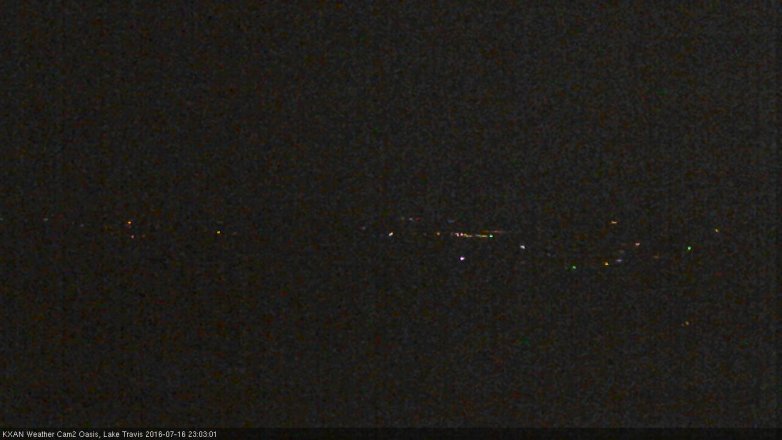Lake Travis webcam, July 16, 2016 10:35 PM CT