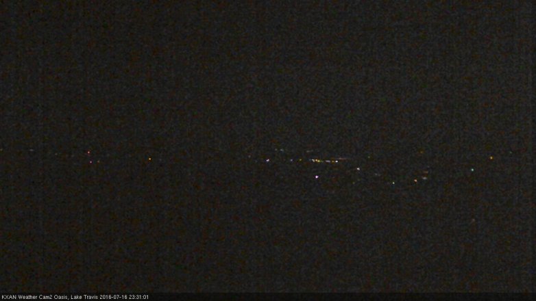 Lake Travis webcam, July 16, 2016 10:45 PM CT