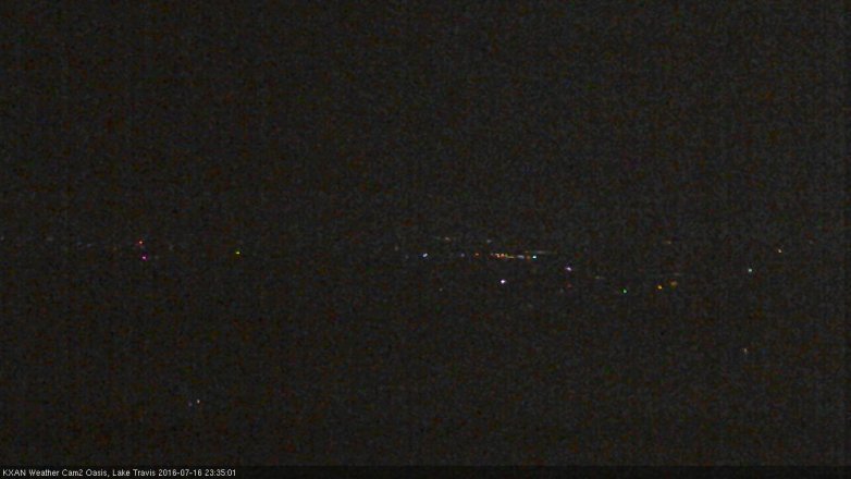 Lake Travis webcam, July 16, 2016 10:55 PM CT