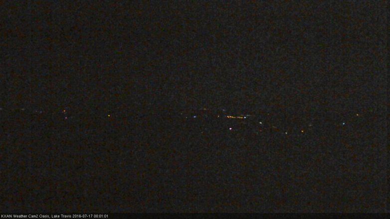 Lake Travis webcam, July 16, 2016 11:10 PM CT