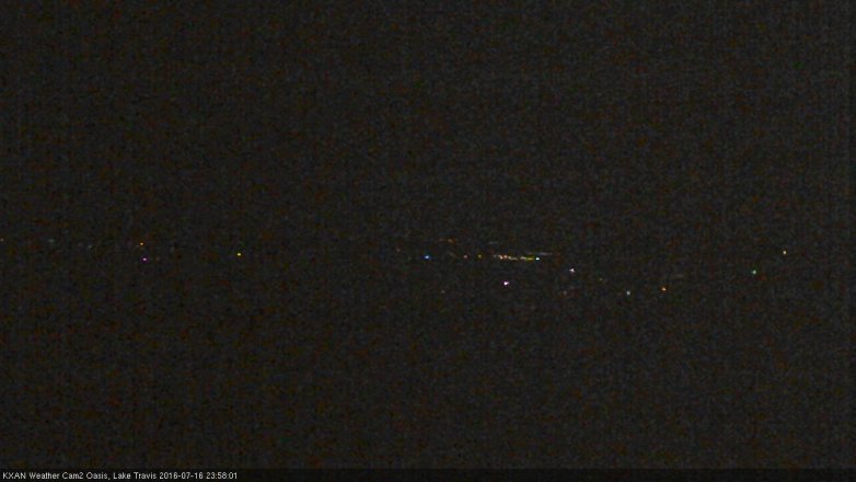 Lake Travis webcam, July 16, 2016 11:20 PM CT
