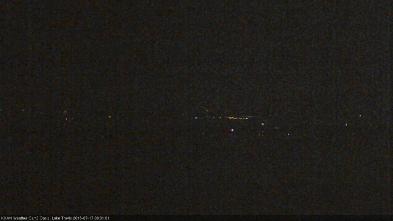 Lake Travis webcam, July 16, 2016 11:40 PM CT