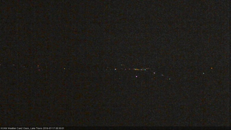 Lake Travis webcam, July 16, 2016 11:45 PM CT
