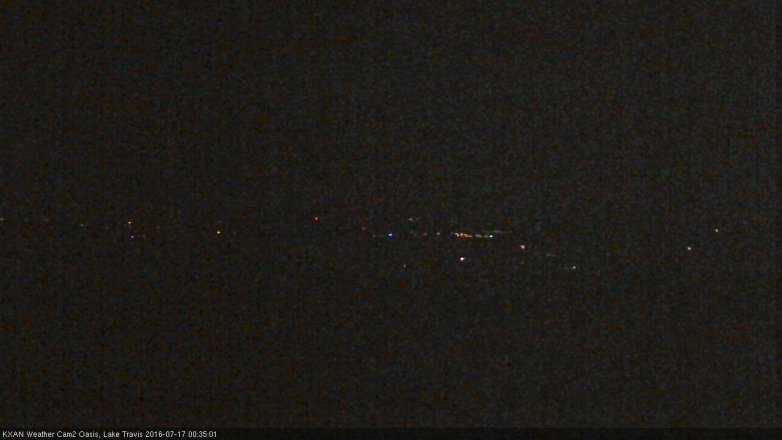 Lake Travis webcam, July 16, 2016 11:55 PM CT
