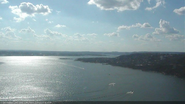 Lake Travis webcam, July 17, 2016 4:50 PM CT