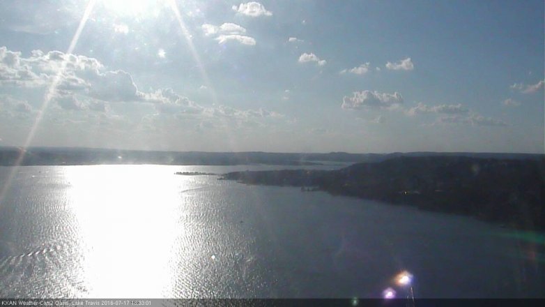 Lake Travis webcam, July 17, 2016 5:45 PM CT