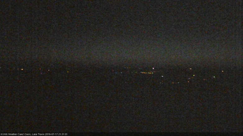 Lake Travis webcam, July 17, 2016 8:35 PM CT