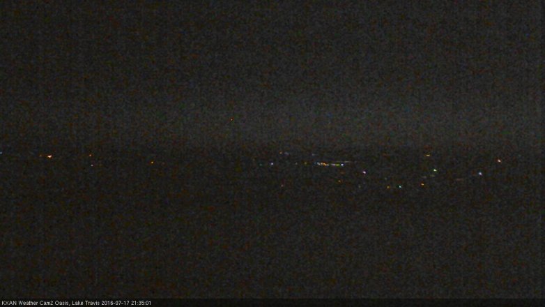 Lake Travis webcam, July 17, 2016 8:45 PM CT