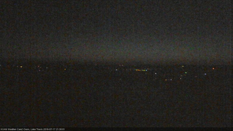 Lake Travis webcam, July 17, 2016 8:50 PM CT