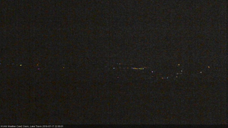 Lake Travis webcam, July 17, 2016 9:10 PM CT