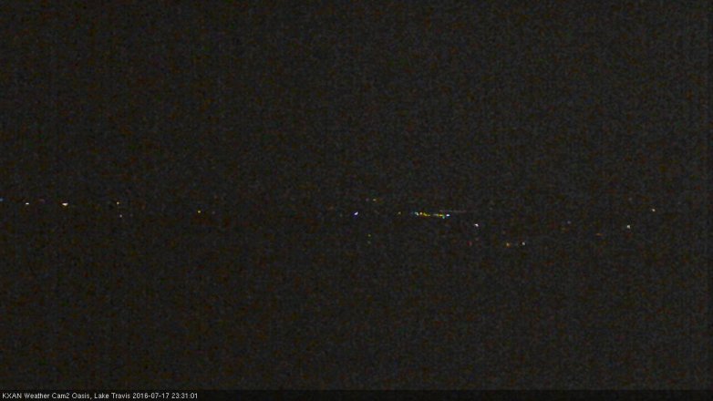 Lake Travis webcam, July 17, 2016 10:35 PM CT