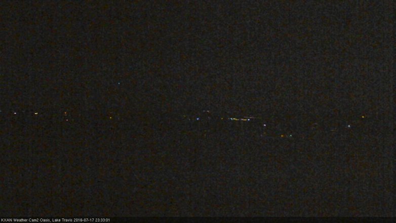 Lake Travis webcam, July 17, 2016 10:40 PM CT